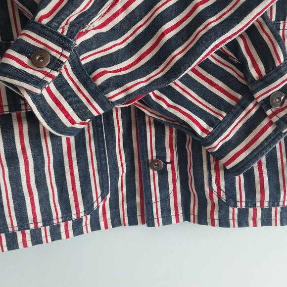 Pleasures Stripped Utility Denim Jacket - Picture 11 of 13